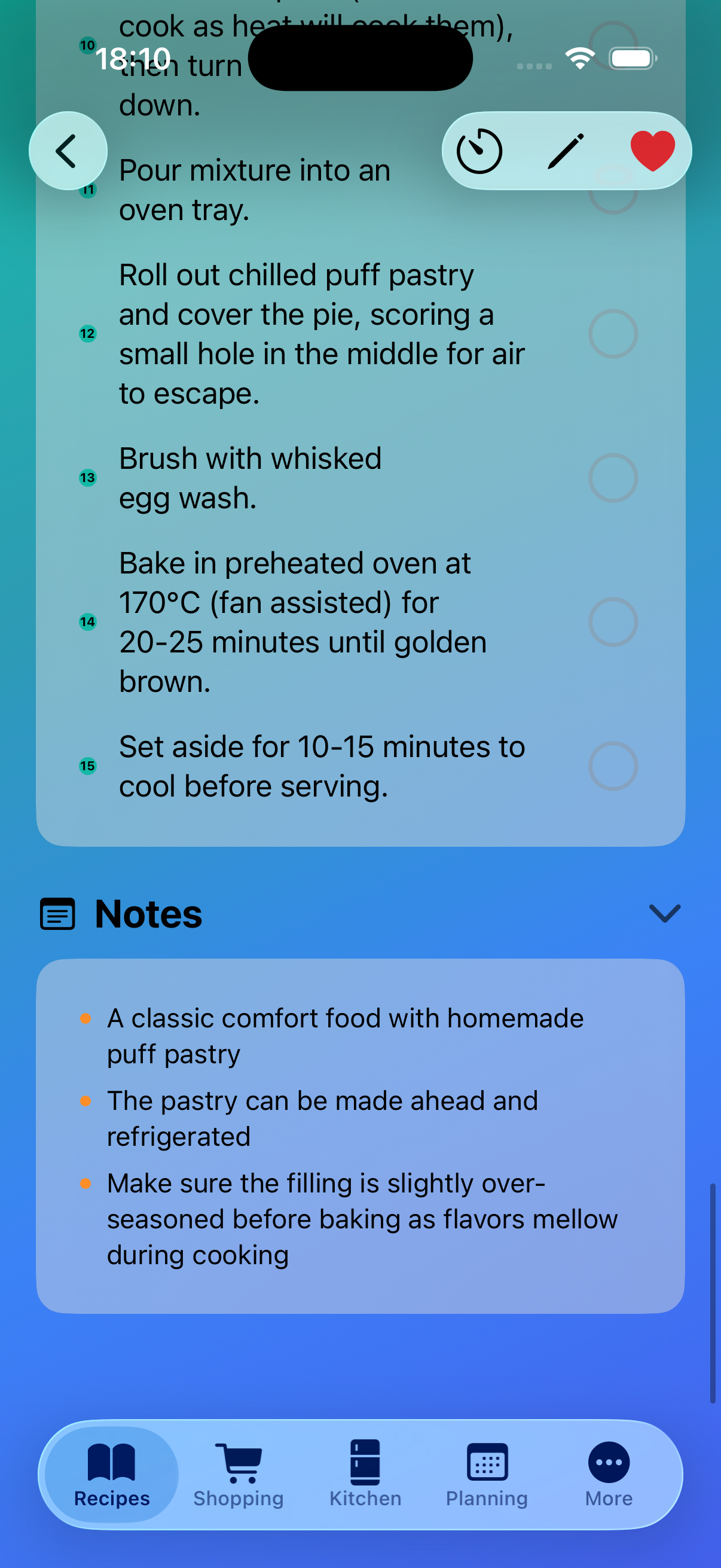 Recipe Layout 4