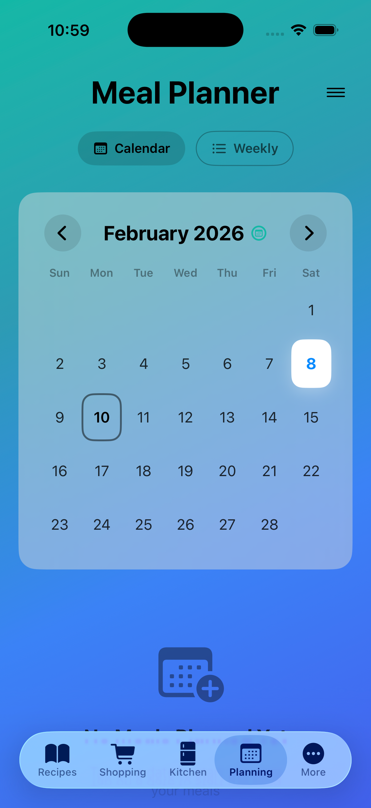RecipeFinder App - Meal Planner